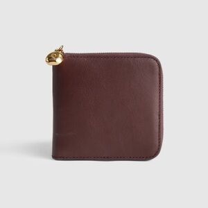 Madewell Wallet Leather Brown Zip NEW